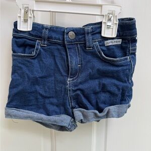Calvin Klein Jeans 4T Girls Kids Dark Blue Summer Shorts